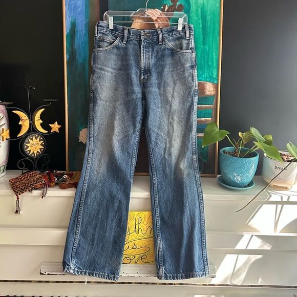 Dakota Vintage Classic Blue Bootcut Jeans for Men 33" X 30" - Picture 4 of 16